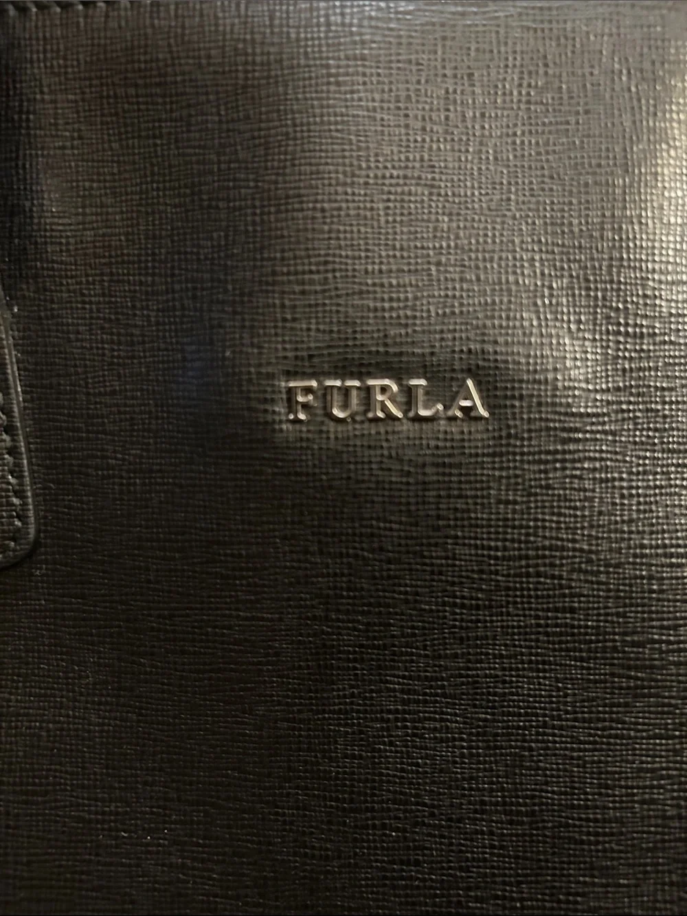 Furla D-Light Bauletto Black Saffiano Leather  Bag - NWOT